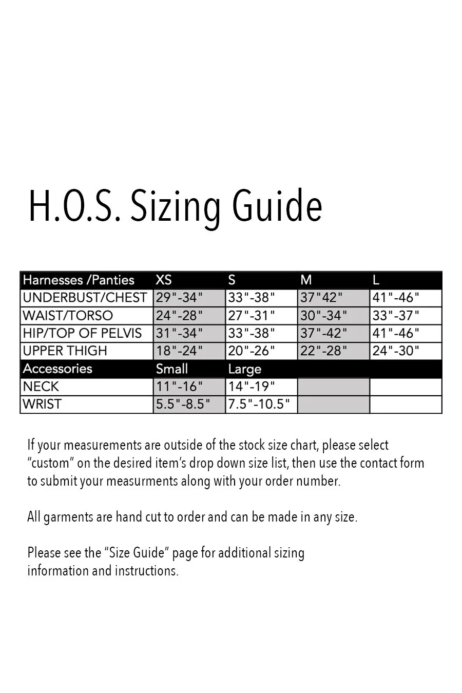 H.O.S. Leather - Zeppelin Bra Harness